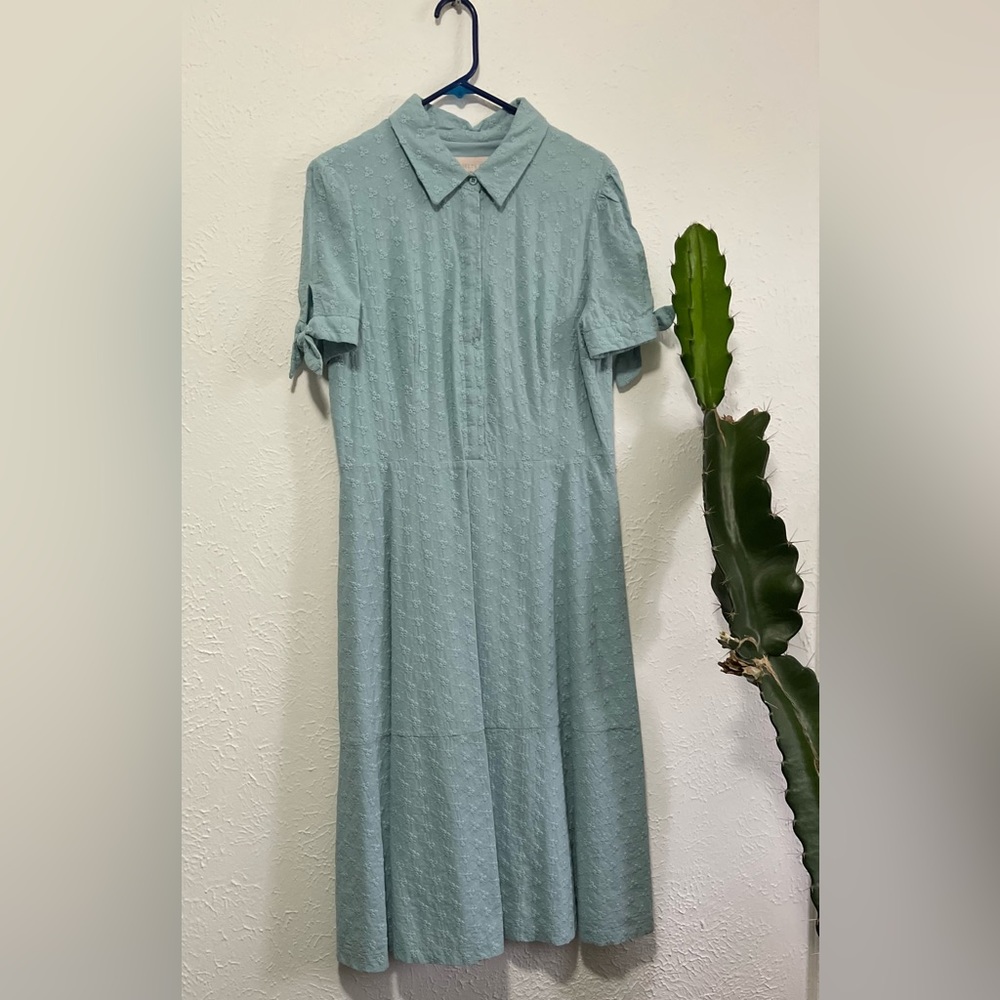 Like New - Gal Meets Glam Judith Eyelet Midi Dress
